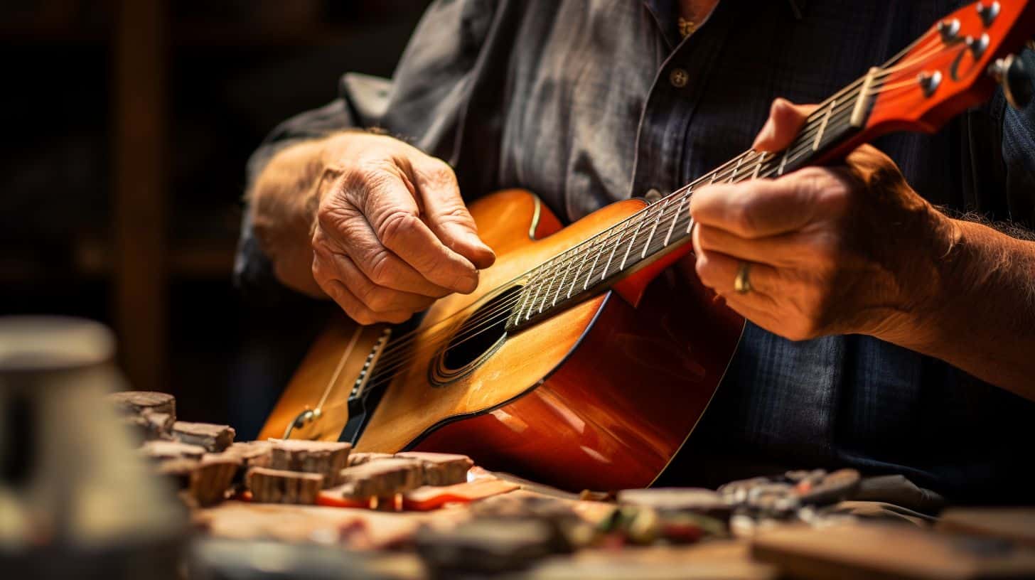 Man Playing Ukulele